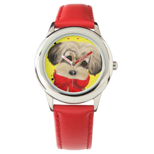 RELOJ DE PULSERA YORKIE POO (Anverso)