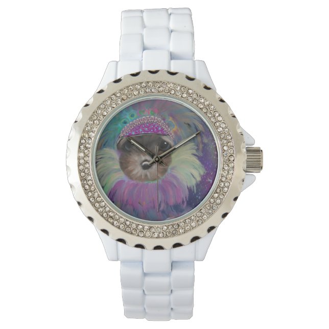 Reloj De Pulsera Yorkie Poo (Anverso)