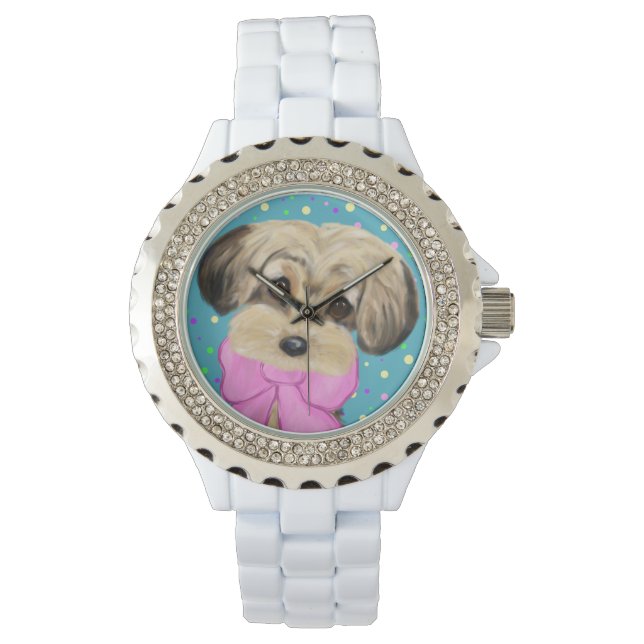 RELOJ DE PULSERA YORKIE POO (Anverso)