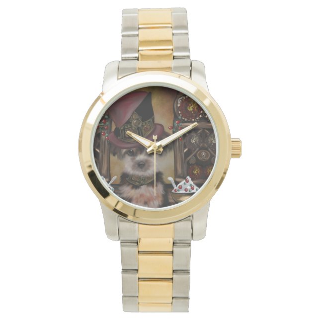 Reloj De Pulsera Yorkie Poo (Anverso)
