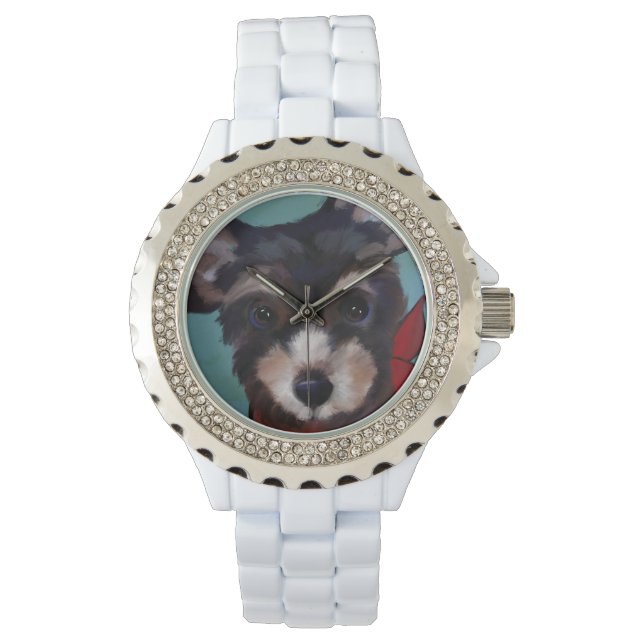 Reloj De Pulsera Yorkie Poo (Anverso)