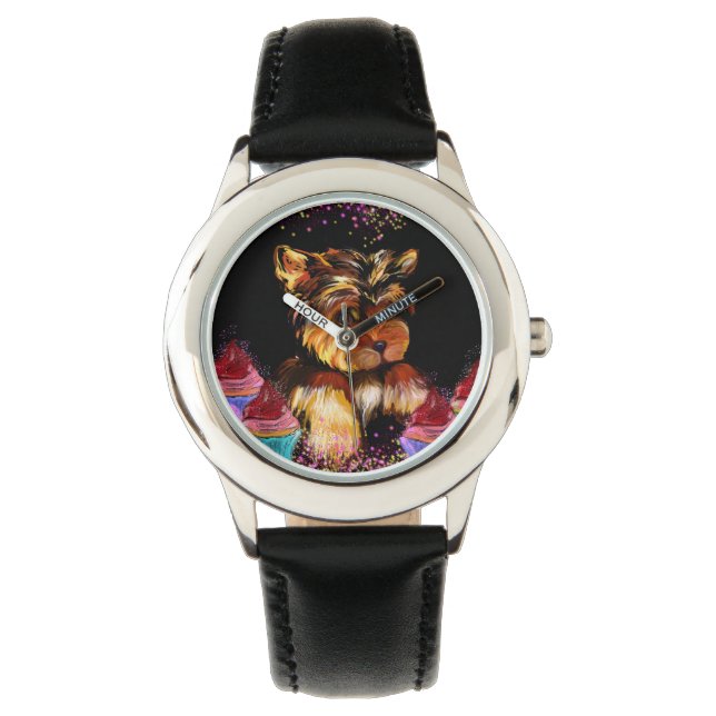 Reloj De Pulsera Yorkie Poo (Anverso)