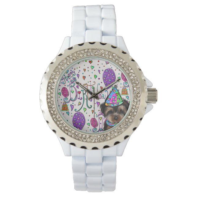 Reloj De Pulsera Yorkie Poo (Anverso)