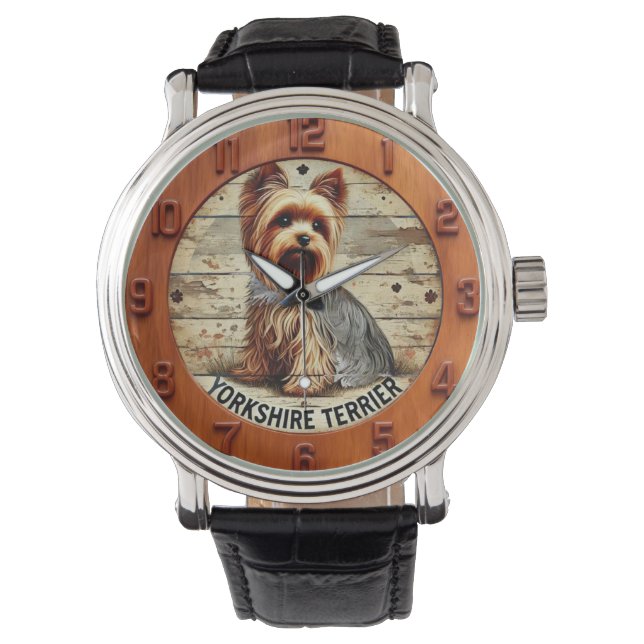 Reloj De Pulsera Yorkshire Terrier Dog (Anverso)