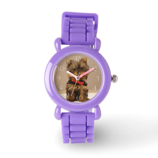 Reloj De Pulsera Yorkshire Terrier Puppy (Anverso)