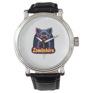 Reloj De Pulsera Yorkshire Terrier Yorkie Perro Zombie Halloween Ov