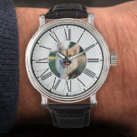 Reloj De Pulsera Your Pet Dog or Cat Photograph on a Personalised<br><div class="desc">Beloved Pet Dog or Cat watch with classic Roman style numbers plus your own pet photograph. Upload the picture of your own pet.</div>