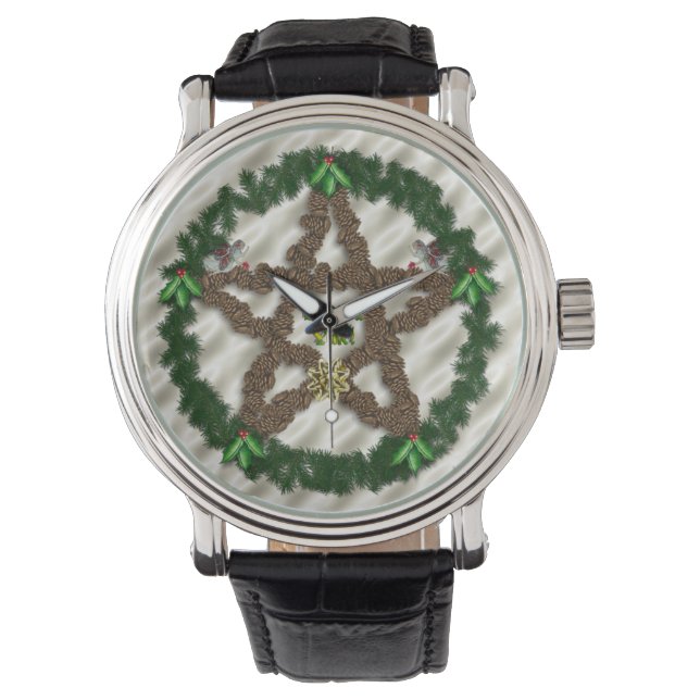 Reloj De Pulsera Yuletide Pentacle (Anverso)