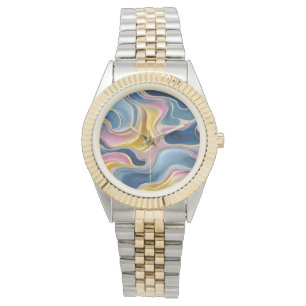 Reloj De Pulsera Zahara. Baños de azul, rosa y arena