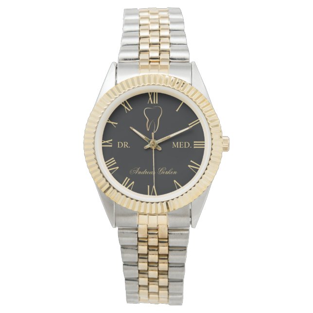 Reloj De Pulsera Zahnarzt Personalisiert mit Name & Titel  (Anverso)