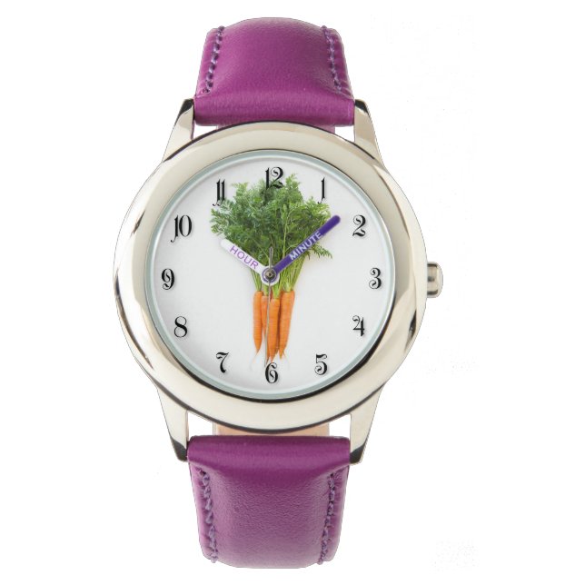 Reloj De Pulsera Zanahorias (Anverso)