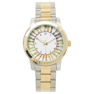 Reloj De Pulsera Zanahorias de muchos colores