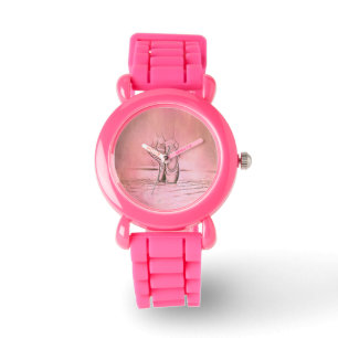 Reloj De Pulsera Zapatos de ballet rosa en Pointe