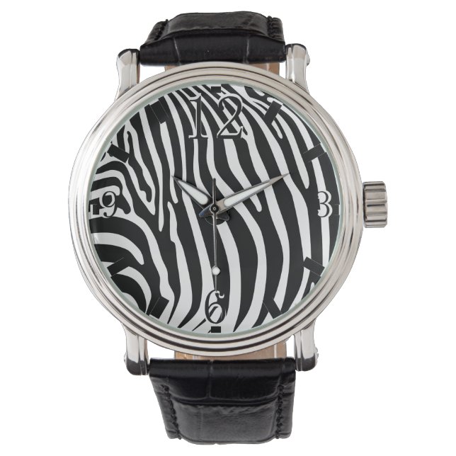 Reloj De Pulsera Zebra Animalprint (Anverso)