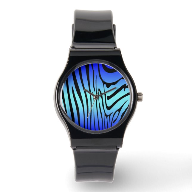 Reloj De Pulsera Zebra Blue (Anverso)