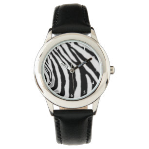 Reloj De Pulsera Zebra Stripe Watch Black White