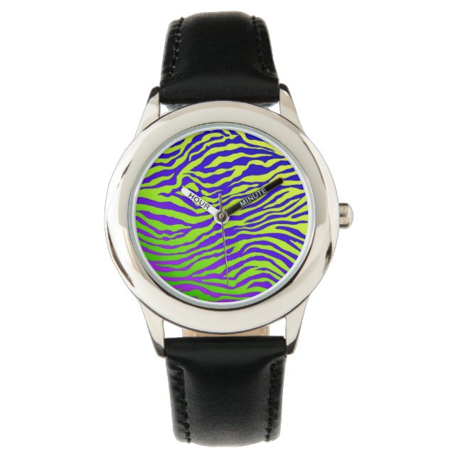 Reloj De Pulsera Zebra verde (Anverso)