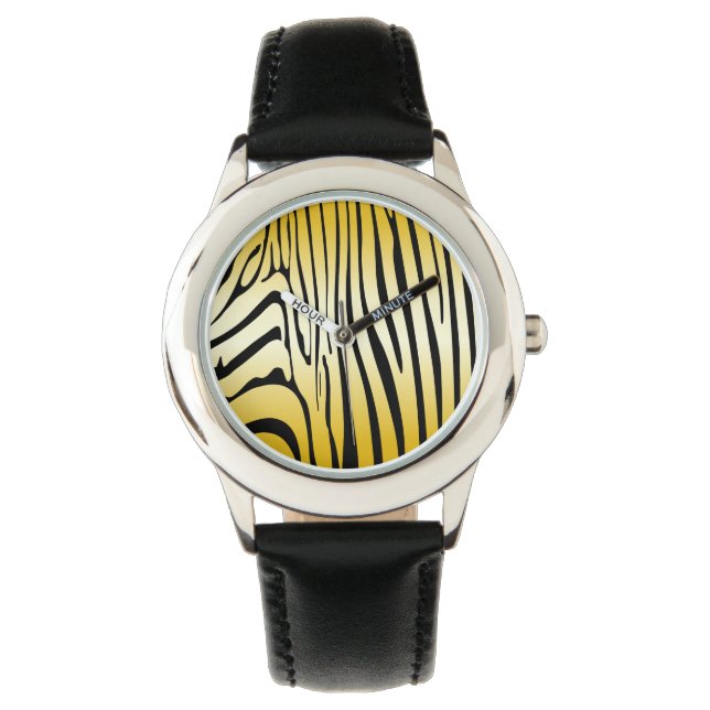Reloj De Pulsera Zebra Zebra Yellow (Anverso)