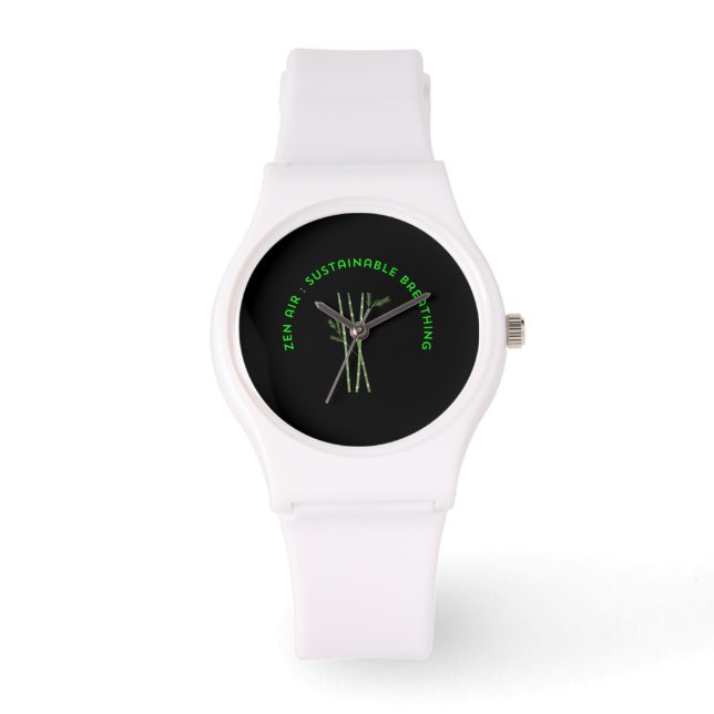 Reloj De Pulsera Zen Air: Sustainable Breathing (Anverso)