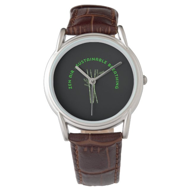 Reloj De Pulsera Zen Air: Sustainable Breathing (Anverso)