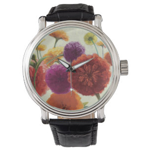Reloj De Pulsera Zinnias puros de la paleta