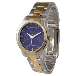 Reloj De Pulsera Zodiac Constellation Aquarius