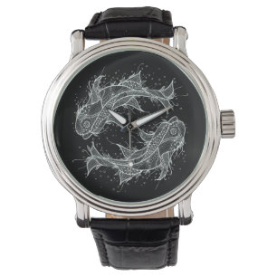 Reloj De Pulsera Zodiac Fish Circle Watch