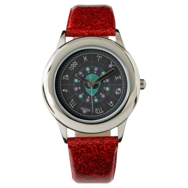 Reloj De Pulsera Zodiac Horoscope Alien (Anverso)