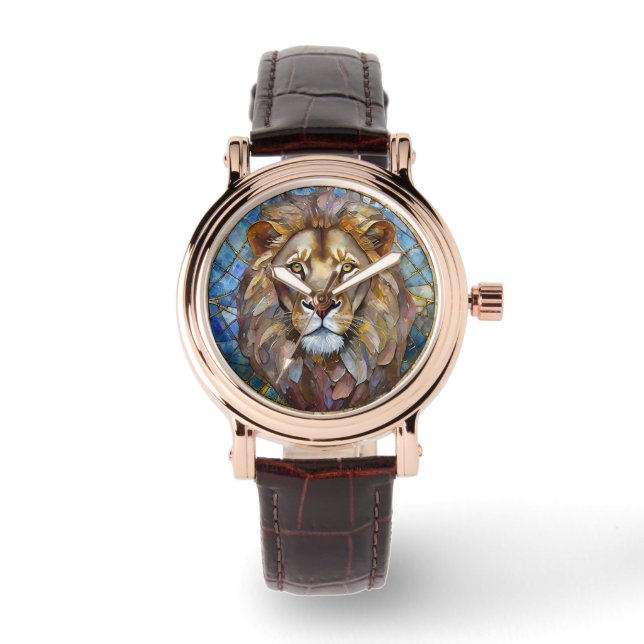 Reloj De Pulsera Zodiac - Leo el León (Anverso)