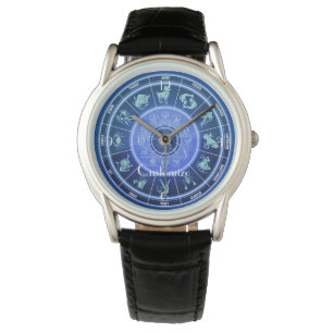 Reloj De Pulsera Zodiac Sun Rótulo Astrología Calendario Thunder_