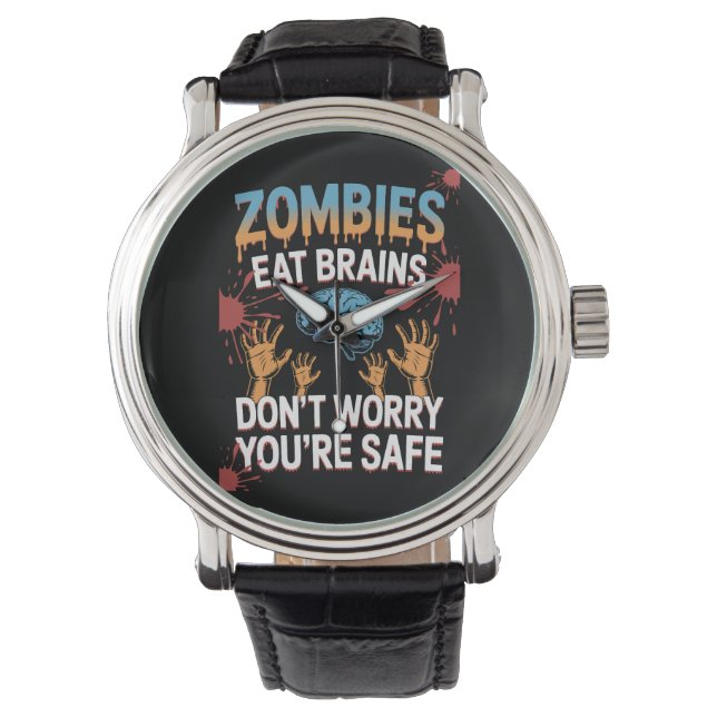 Reloj De Pulsera Zombie de Halloween (Anverso)