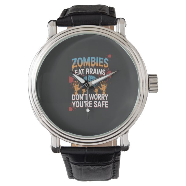Reloj De Pulsera Zombie de Halloween (Anverso)