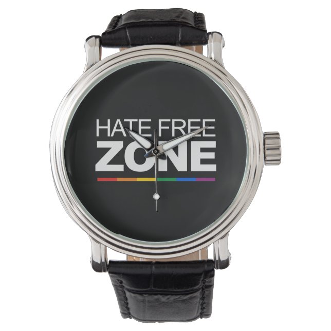 Reloj De Pulsera ZONA LIBRE DE ODIO - .png (Anverso)