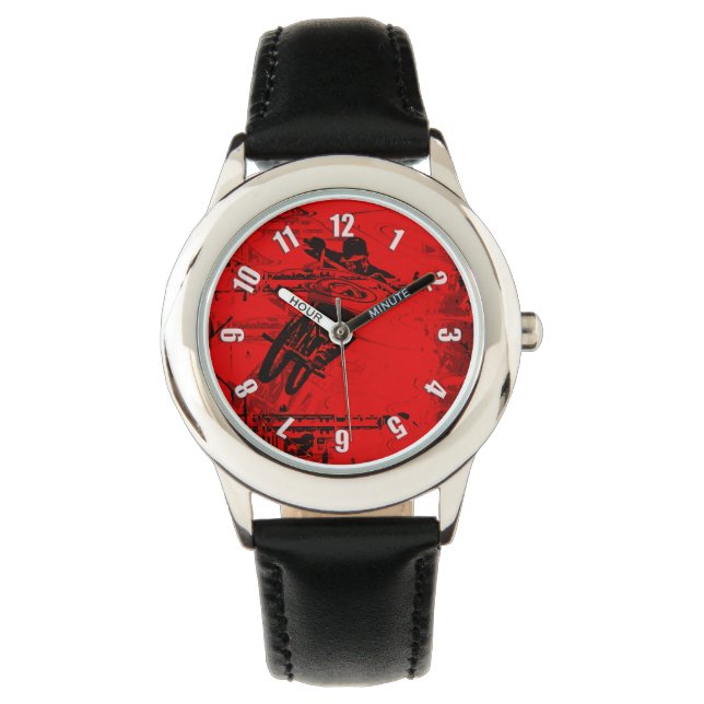 Reloj De Pulsera Zona Roja - BMX Street Rider (Anverso)