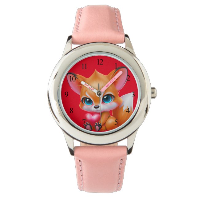 Reloj De Pulsera Zorro de Bebé Adorable (Anverso)