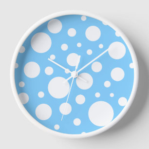 Reloj de puntos azules