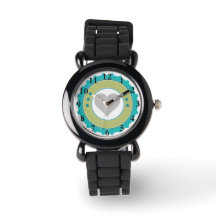 Reloj de Purpurina azul y plateado
