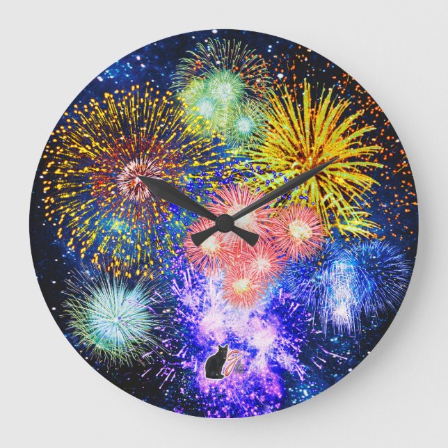 Reloj de ráfagas de fuegos artificiales (Anverso)