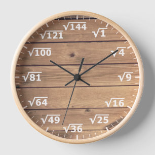 Reloj de raíz cuadrado - Reloj de matemáticas de m