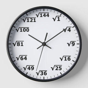 Reloj de raíz cuadrado - Reloj matemático