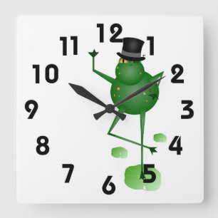 Reloj de rana bailando