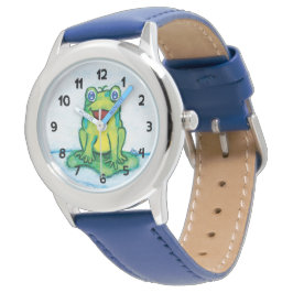Reloj de rana feliz (con números)