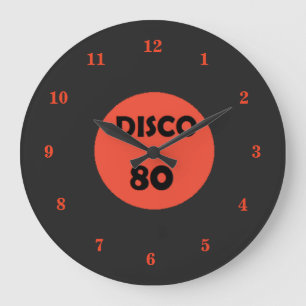 Reloj de récords gramófono - Fiesta Retro Disco
