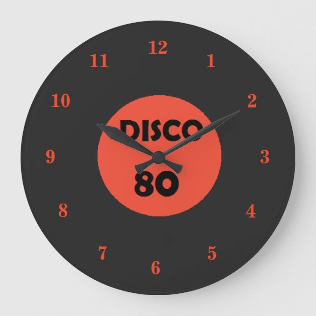 Reloj de récords gramófono - Fiesta Retro Disco (Anverso)