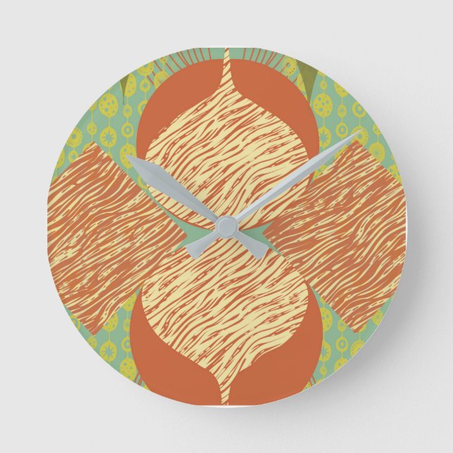 Reloj de redondeo geométrico moderno de mediados d (Anverso)