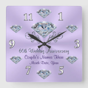 Reloj de regalo del aniversario del diamante perso