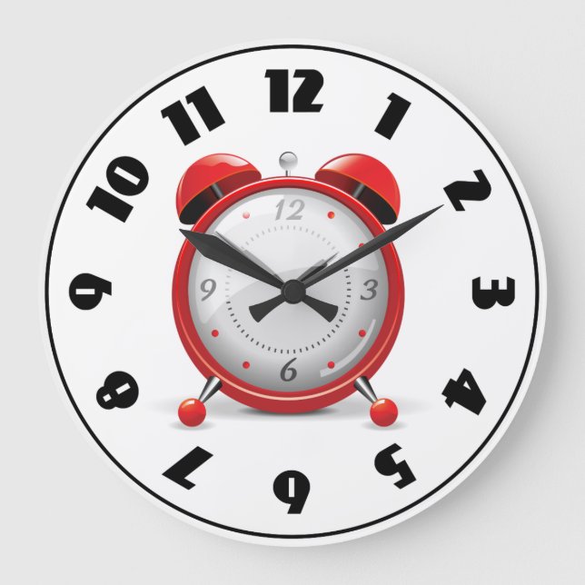 Reloj de reloj de alarma roja (Anverso)