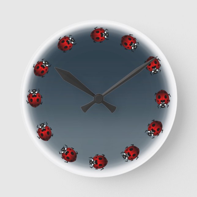 Reloj de reloj de oruga de oruga de ladybird Reloj (Anverso)