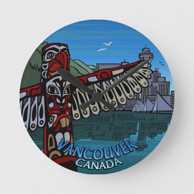 Reloj de reloj de Vancouver Regalos Decoración Van (Anverso)