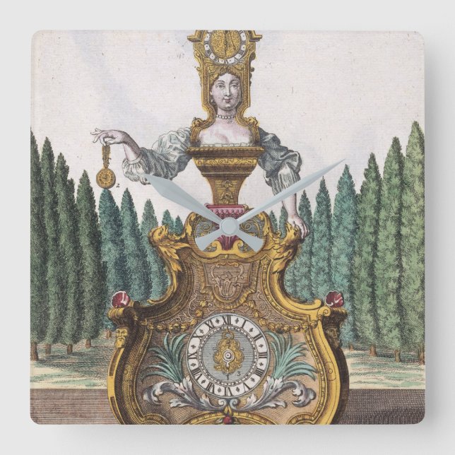 Reloj de reloj de vintage divertida mujer relojera (Anverso)